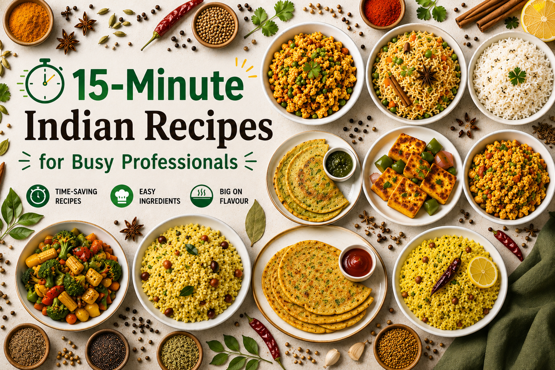 15-Minute Indian Recipes for Busy Professionals