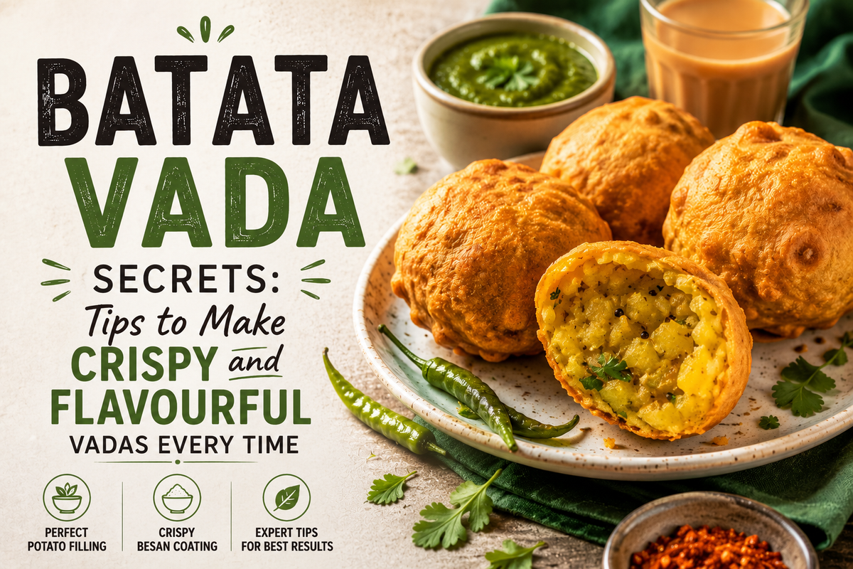 Batata Vada Secrets: Tips to Make Crispy and Flavourful Vadas Every Time