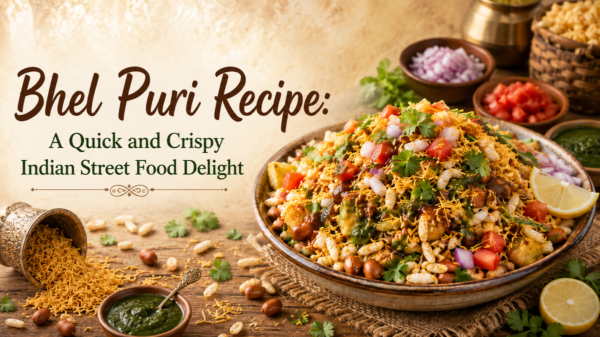 Bhel Puri Recipe: A Quick and Crispy Indian Street Food Delight