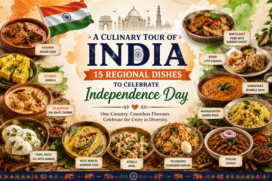 A Culinary Tour of India: 15 Regional Dishes to Celebrate Independence Day
