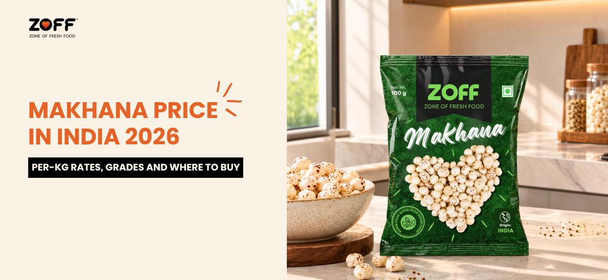 Makhana Price in India 2026: Per-Kg Rates, Grades and Where to Buy