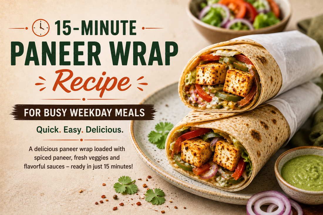 15-Minute Paneer Wrap Recipe for Busy Weekday Meals