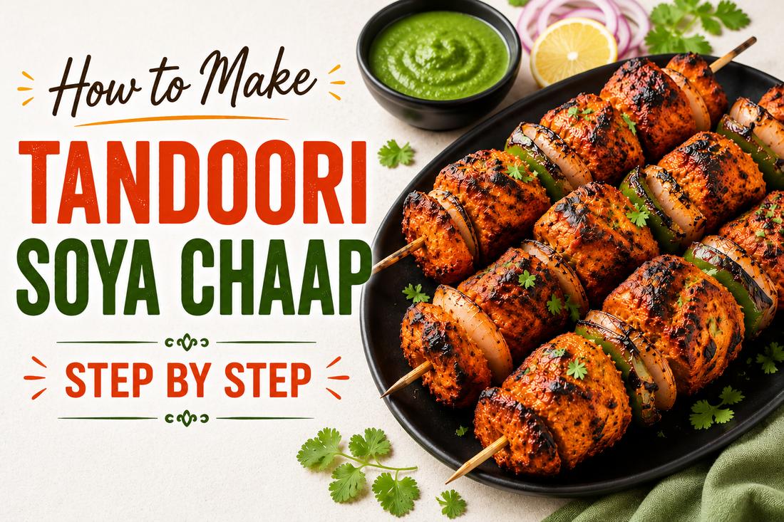 How to Make Tandoori Soya Chaap Step by Step