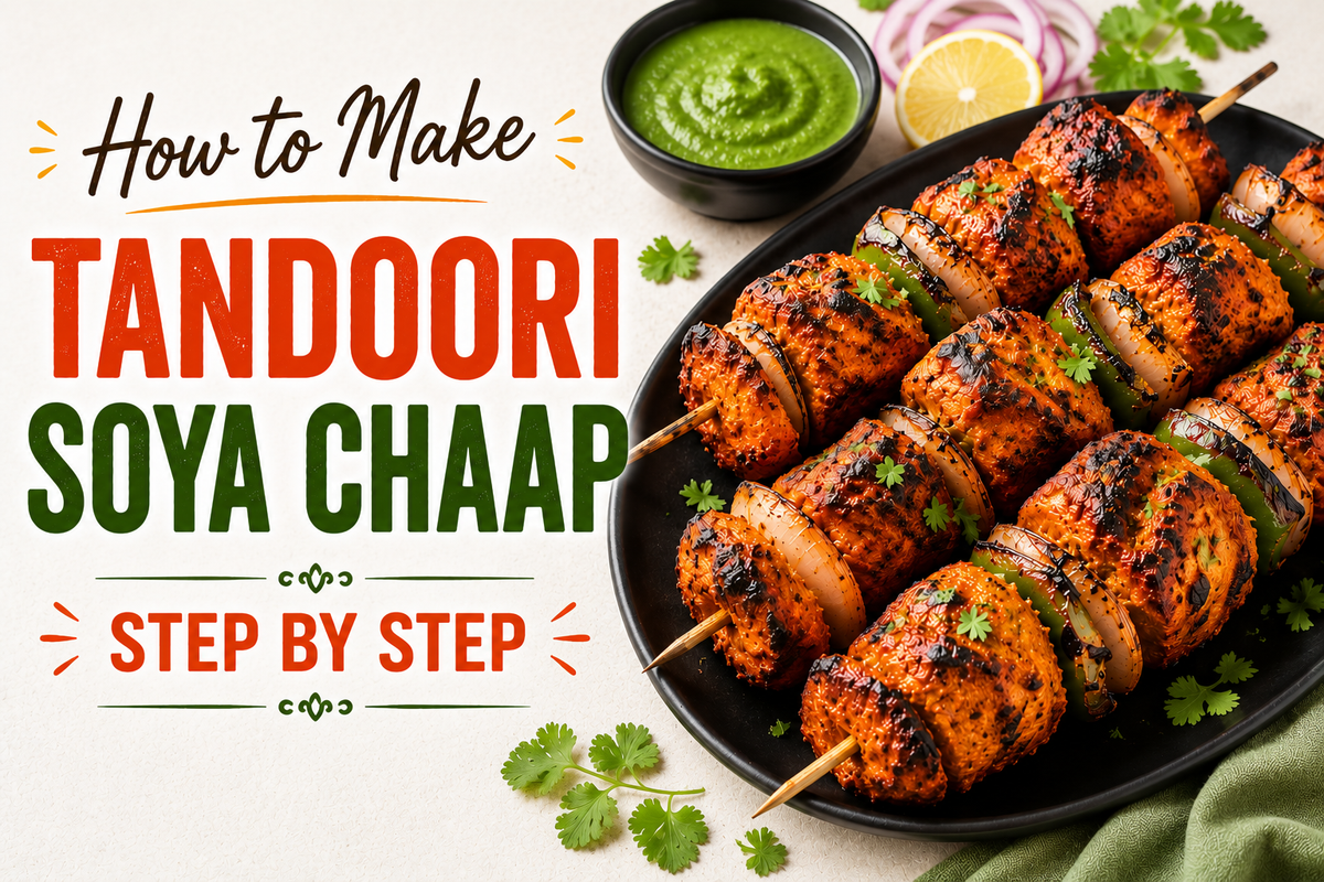 How to Make Tandoori Soya Chaap Step by Step