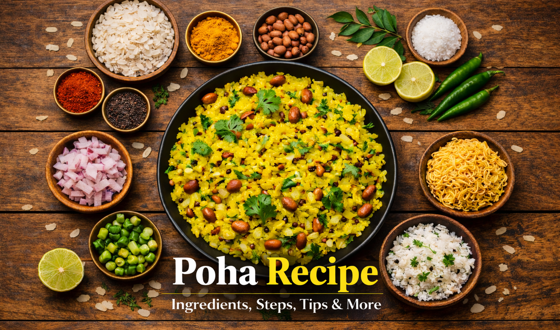 Poha Recipe: Ingredients, Steps, Tips & More