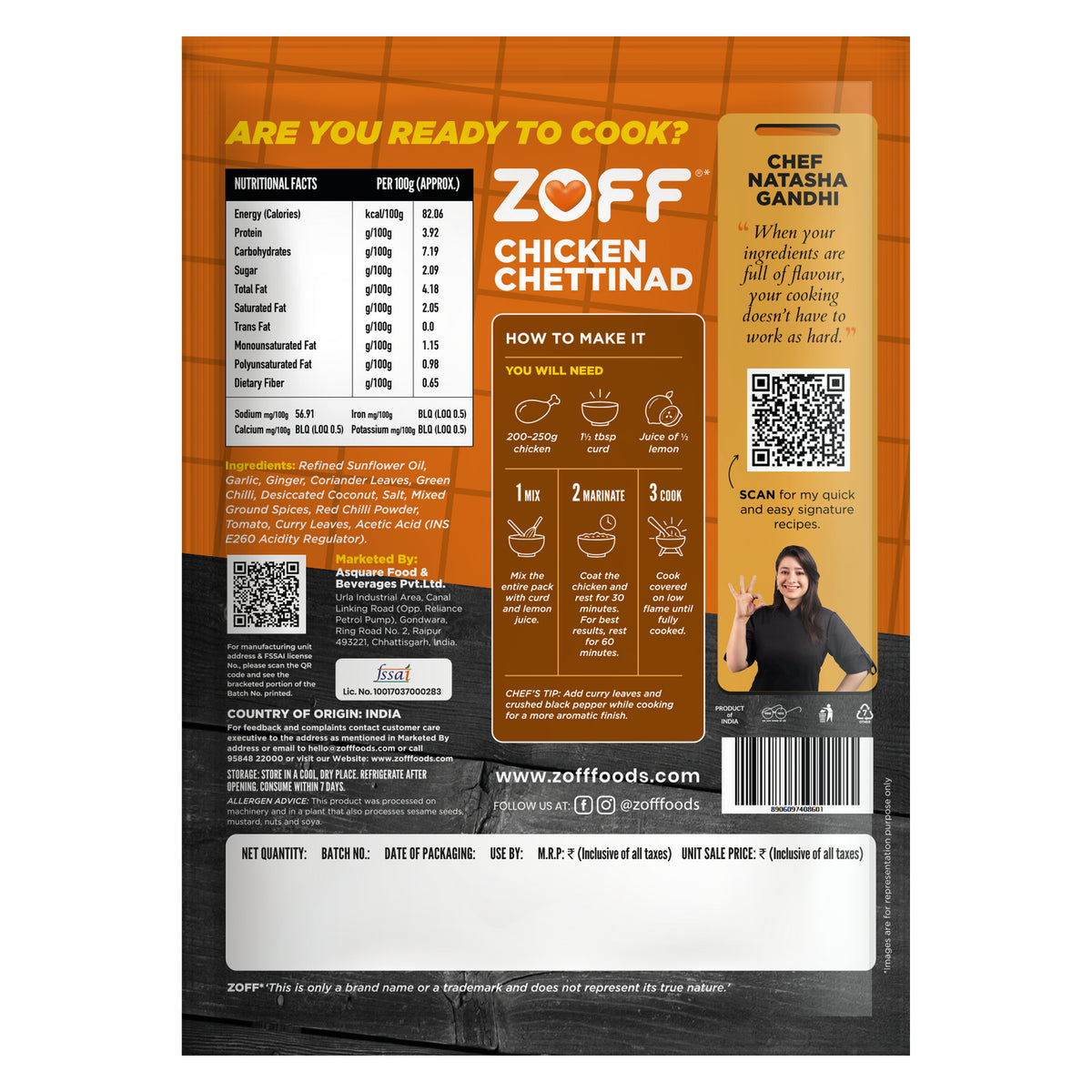 ZOFF Chicken Chettinad Marinade Mix 6