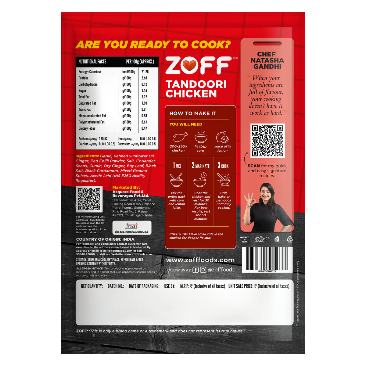 ZOFF Tandoori Chicken Marinade Mix 6