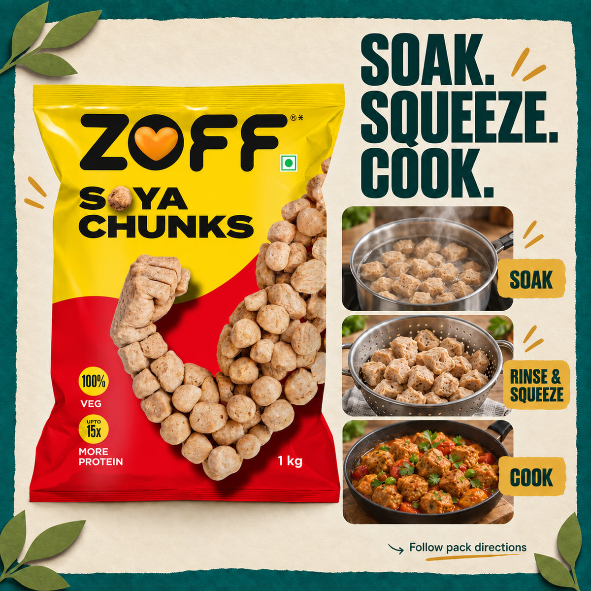 ZOFF Soya Chunks 6
