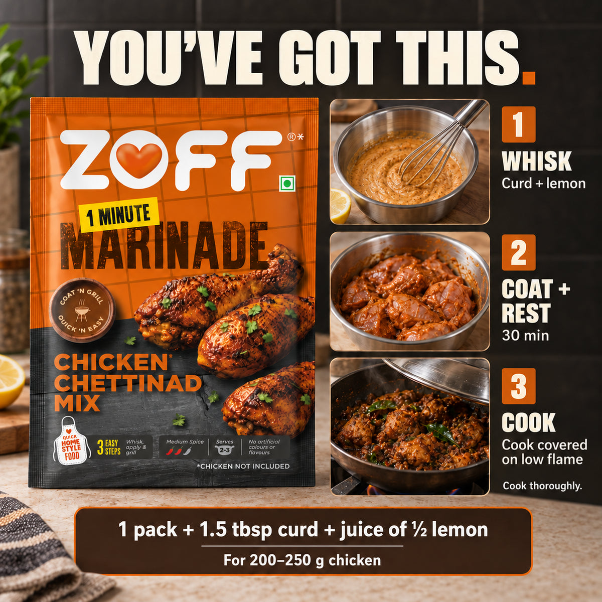 ZOFF Chicken Chettinad Marinade Mix 7