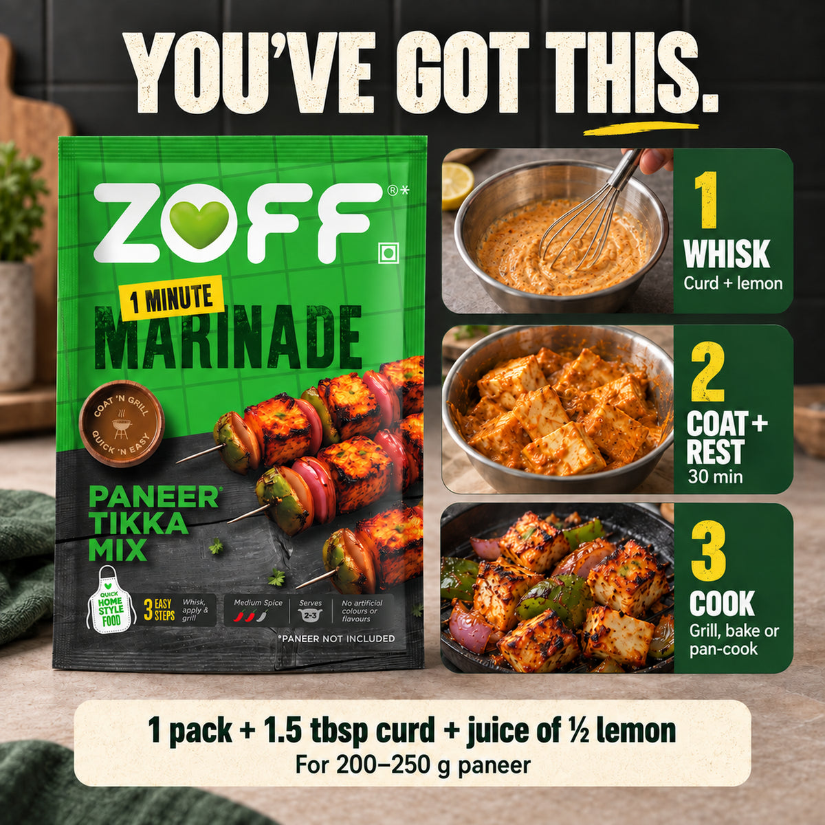 ZOFF Paneer Tikka Marinade Mix 7