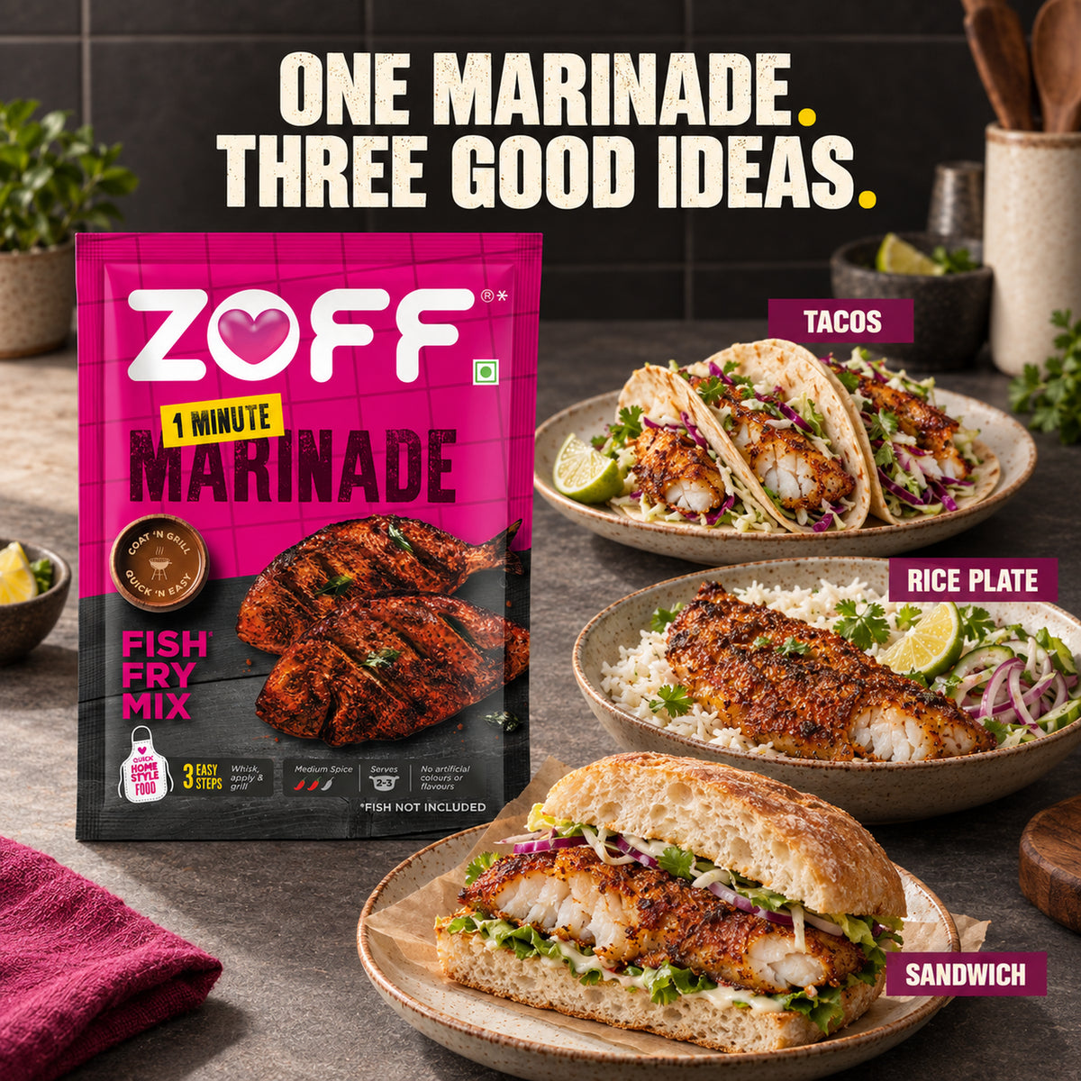 ZOFF Fish Fry Marinade Mix 9