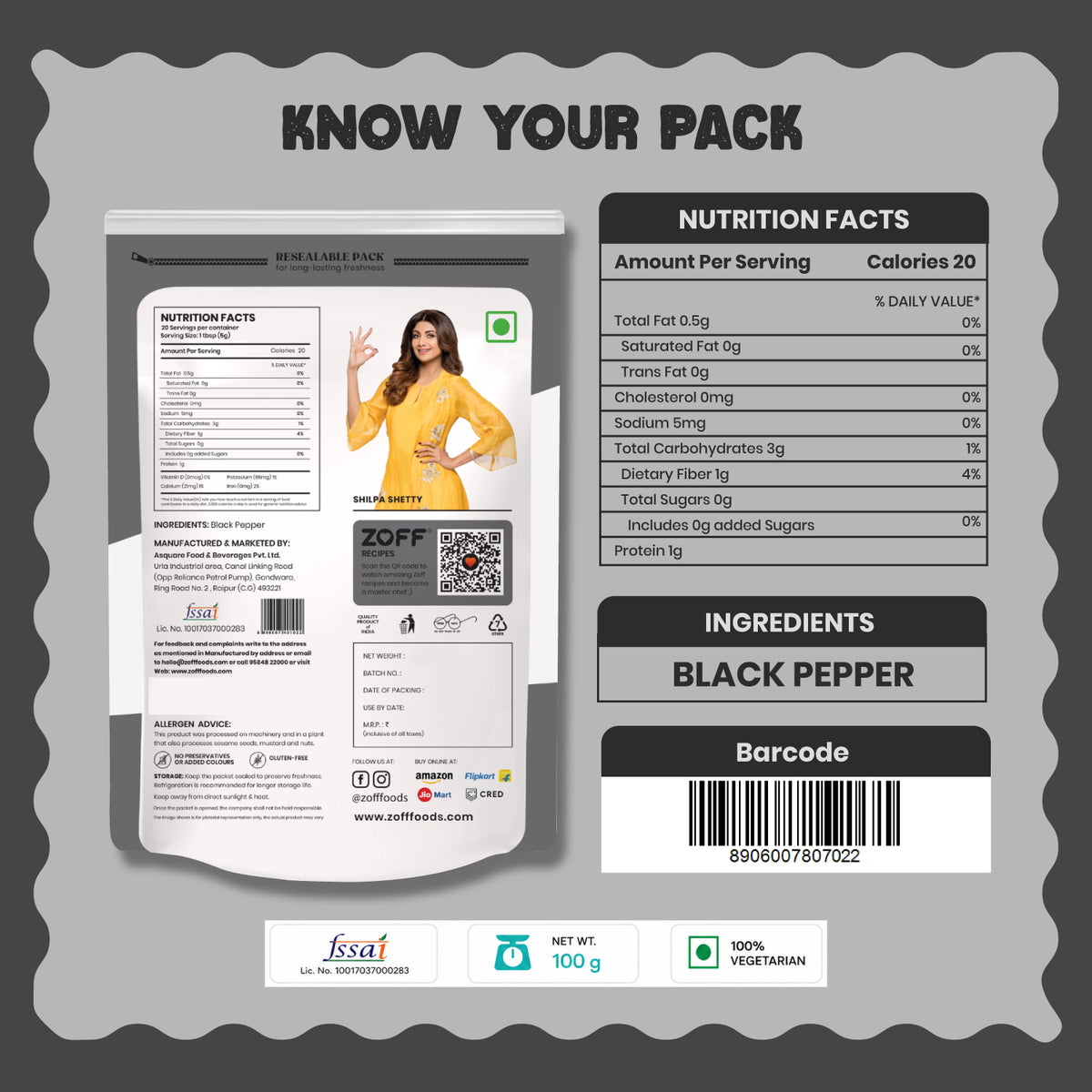 ZOFF Black Pepper Powder 10