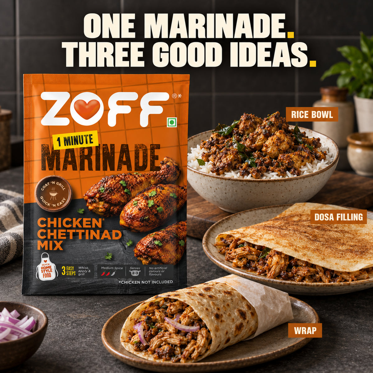 ZOFF Chicken Chettinad Marinade Mix 9