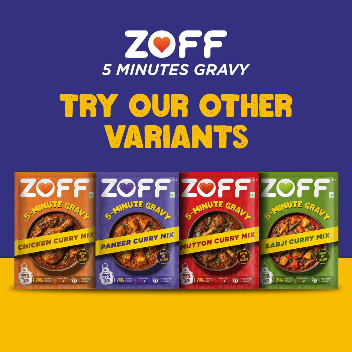 ZOFF 5 Minute Paneer Gravy 12