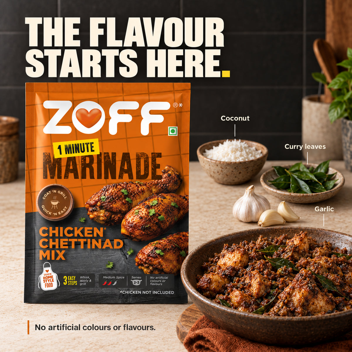 ZOFF Chicken Chettinad Marinade Mix 12