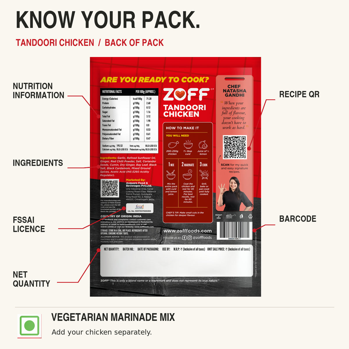 ZOFF Tandoori Chicken Marinade Mix 16