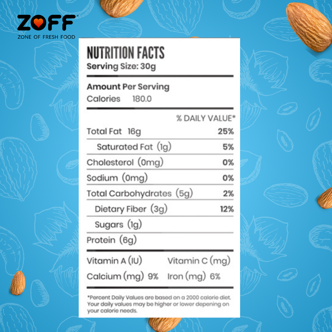 almond nuts by ZOFF