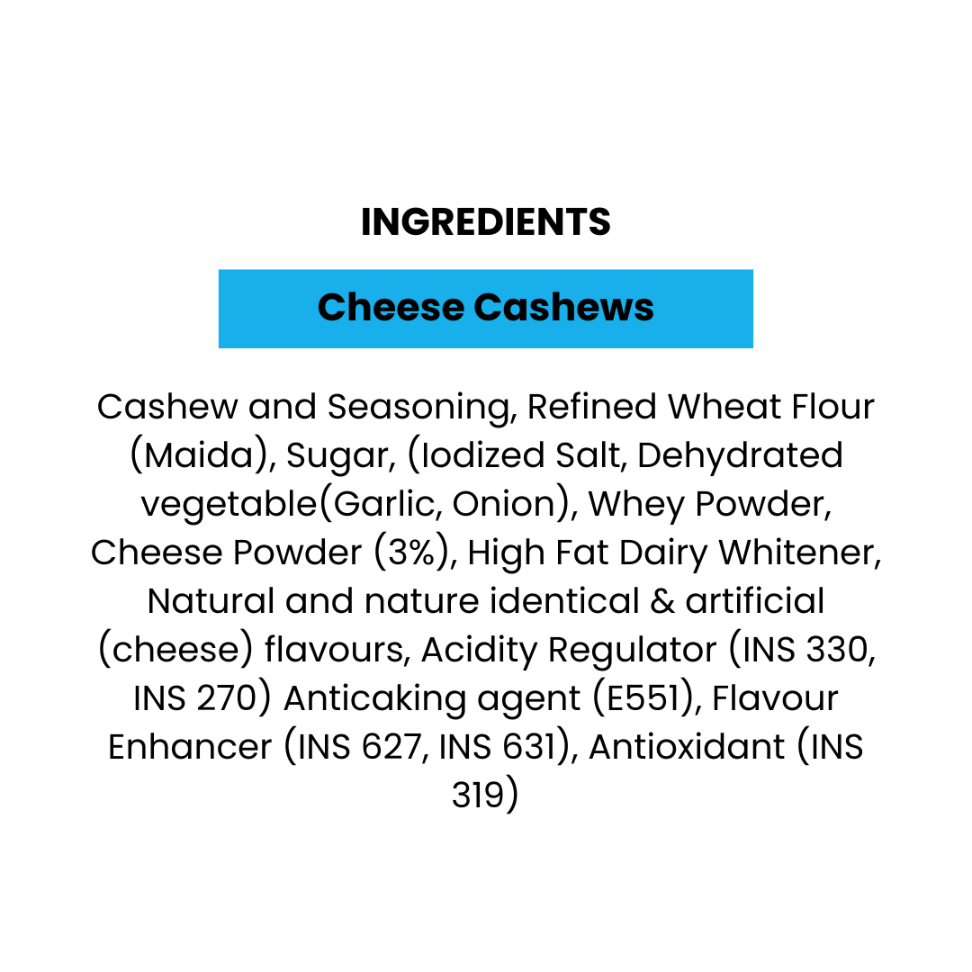 Cashews | Cheese Flavored 25Gm