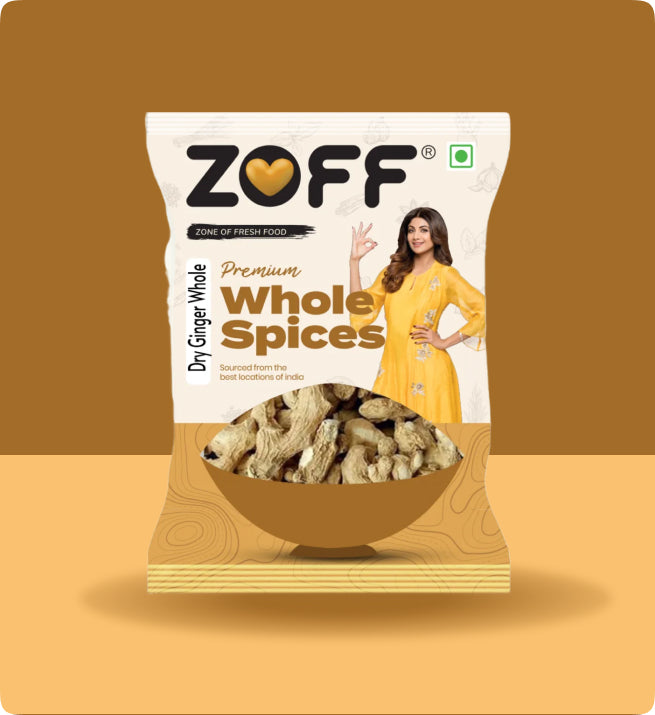 Zoff Dry Ginger | Healthy Whole Saunth Spices | 100% Natural