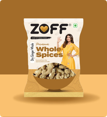 Zoff Dry Ginger | Healthy Whole Saunth Spices | 100% Natural