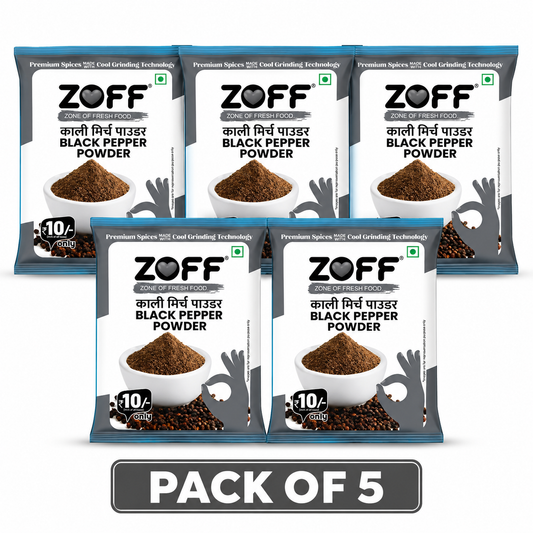 Black Pepper Powder 10Rs Pack of 5