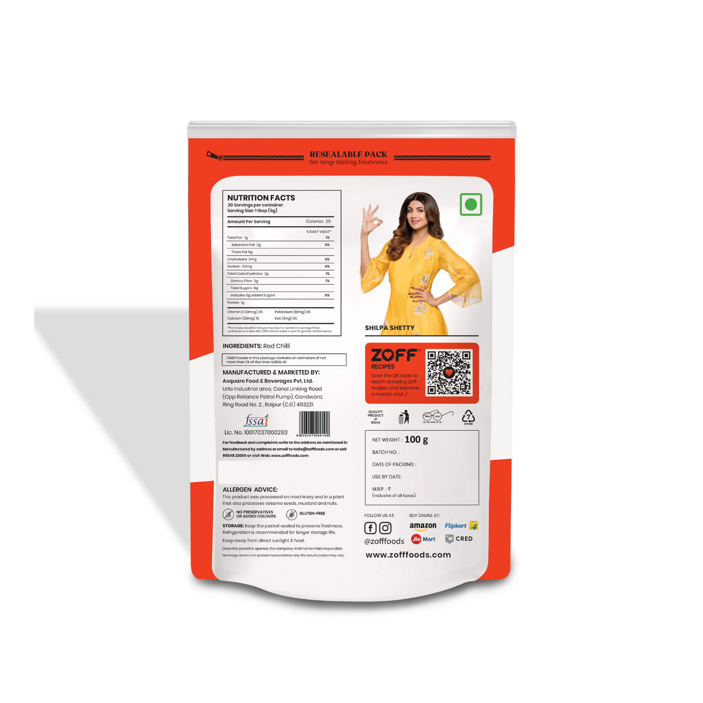 COMBO Red Chilli Powder 100Gm & Turmeric Powder 100Gm