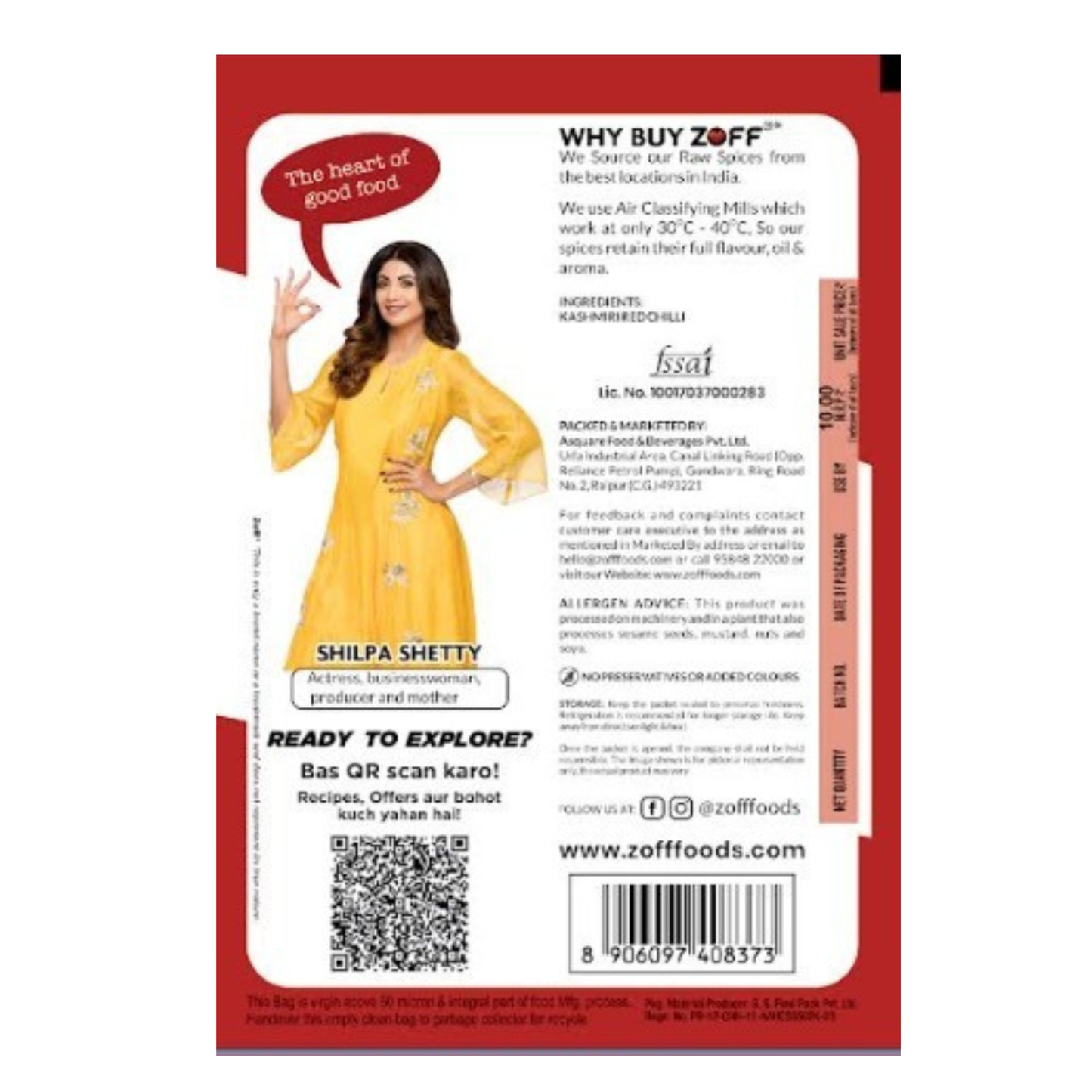Kashmiri Chilli Powder 10Rs Pack of 5