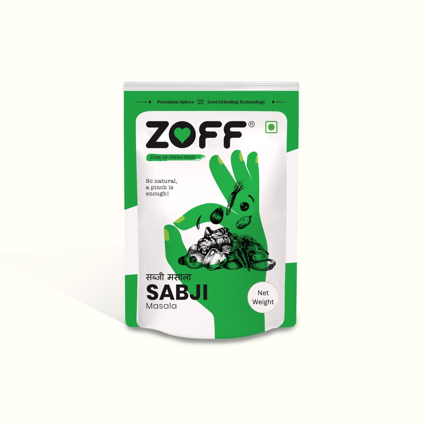 Zoff Sabji Masala with Premium Zip Lock Pouch