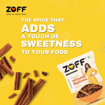 ZOFF Premium Cassia Bark | Dalchini Sticks | Exotic Whole Spice