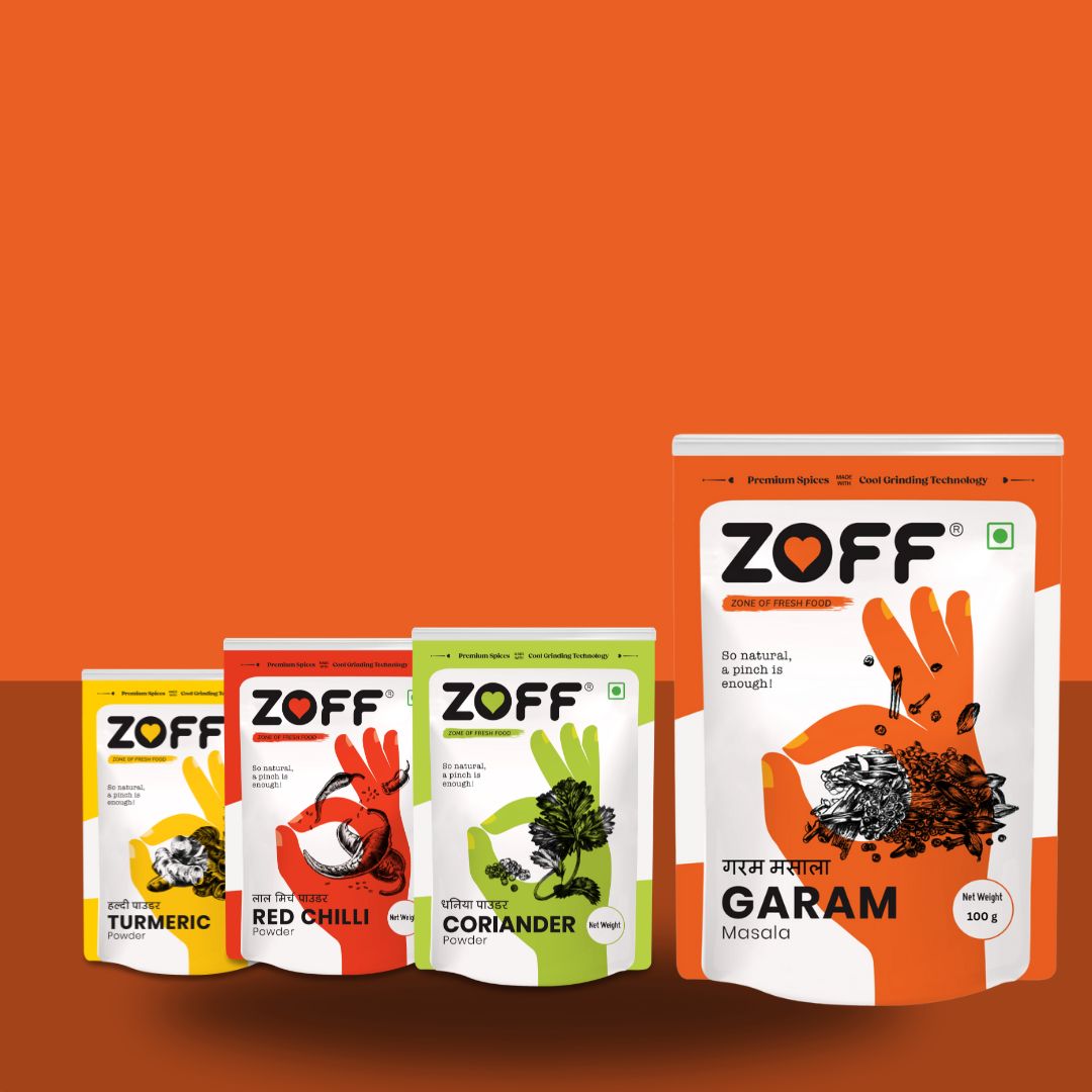 Zoff Starter Basic Spices Kit- Pack of 4