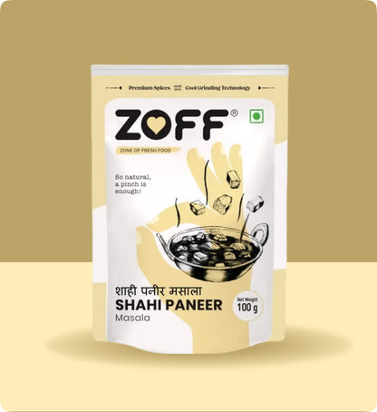 Zoff Shahi Paneer masala | Premium Zip Lock Pouch | Net weight - 100g