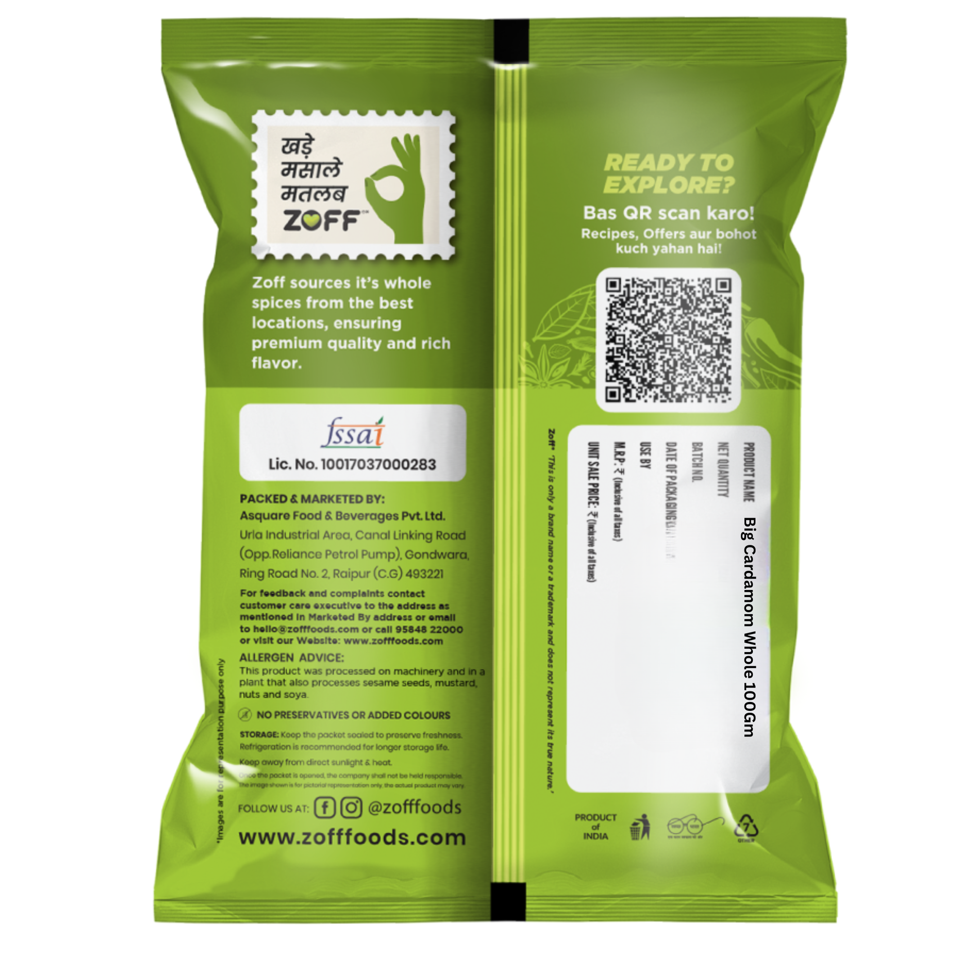 Buy Zoff Big Cardamom (Black Elaichi) | Rich Aroma & Flavour Buy Zoff Big Cardamom (Black Elaichi) | Rich Aroma & Flavour