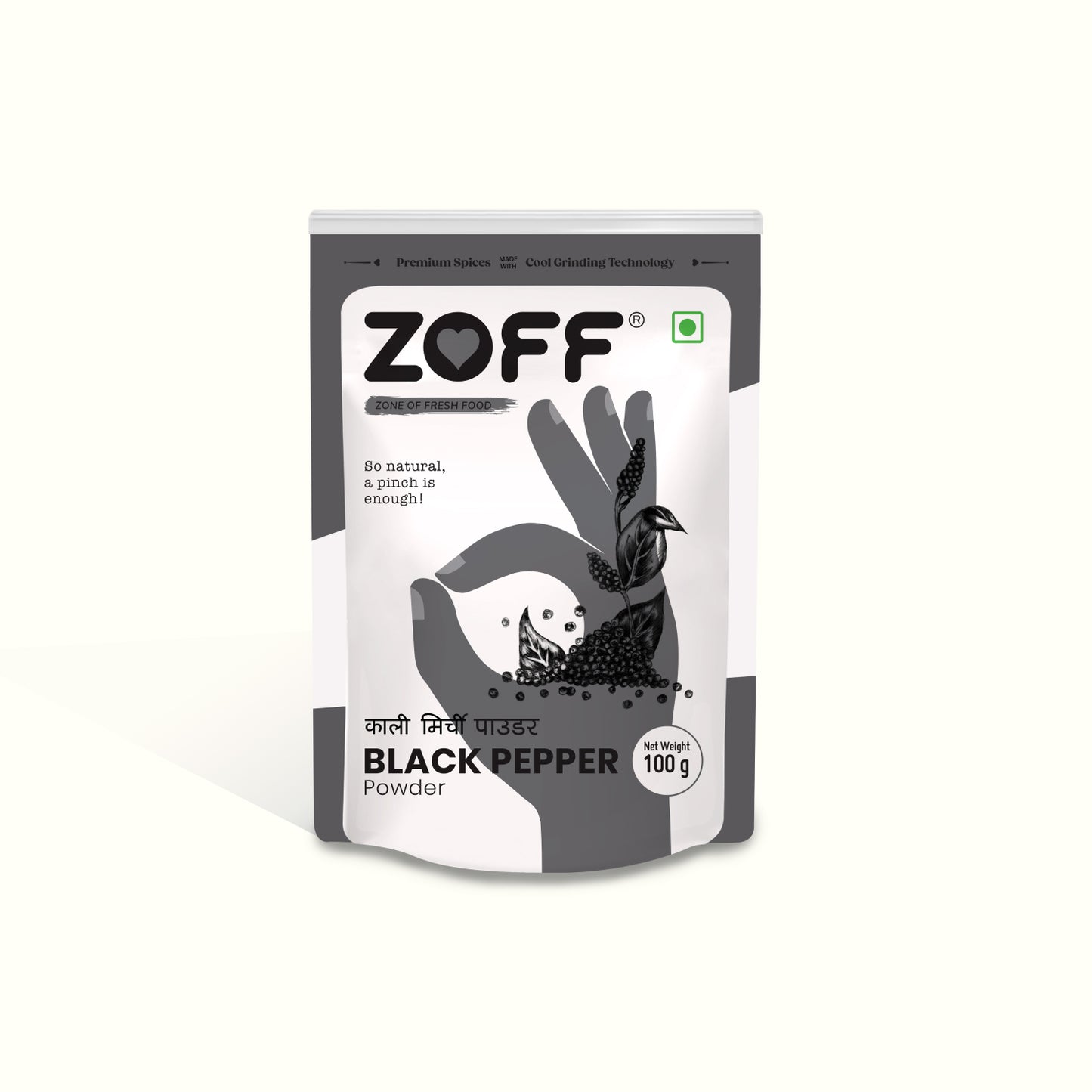 Zoff Black Pepper Powder 100Gm