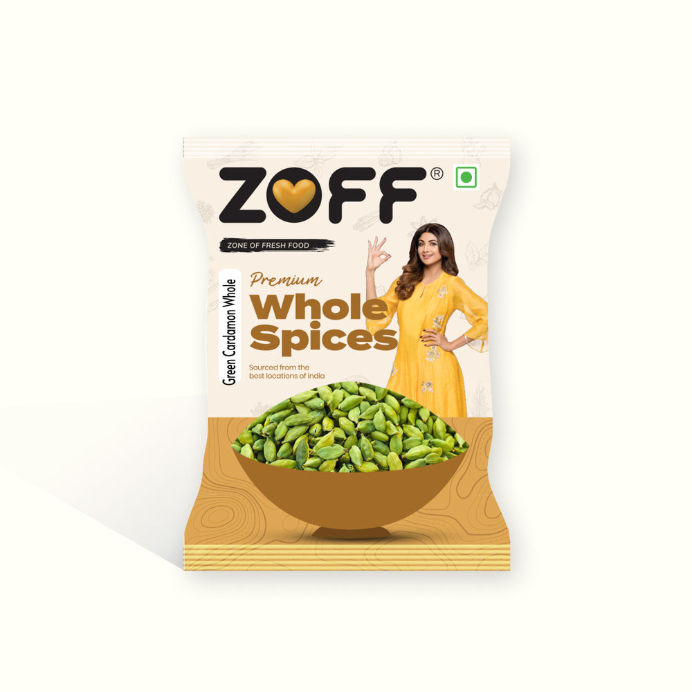 ZOFF Green Cardamom | Choti Elaichi Whole | 100% Natural
