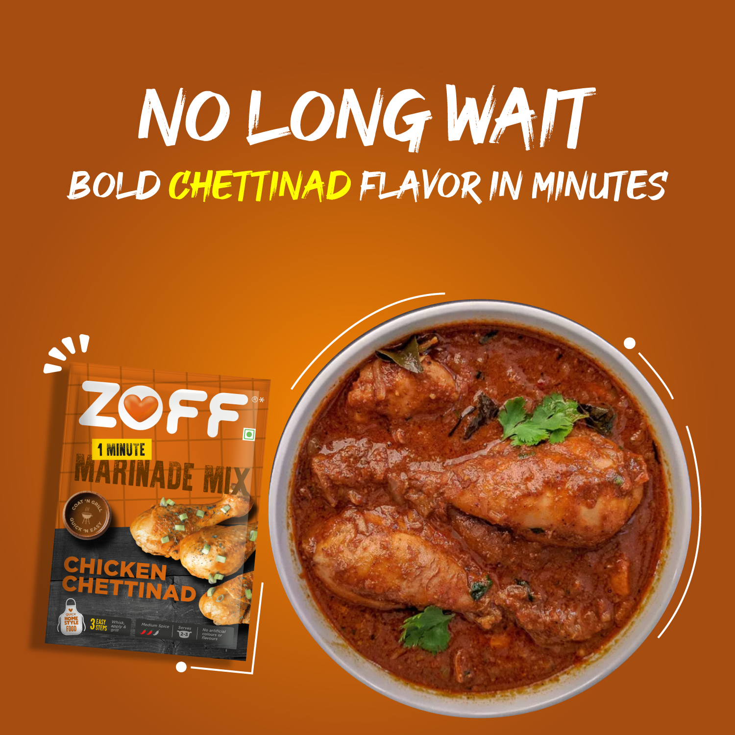 ZOFF instant chicken chettinad