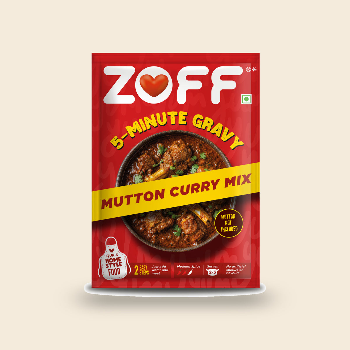 ZOFF 5 Minute Mutton Gravy Mix pack