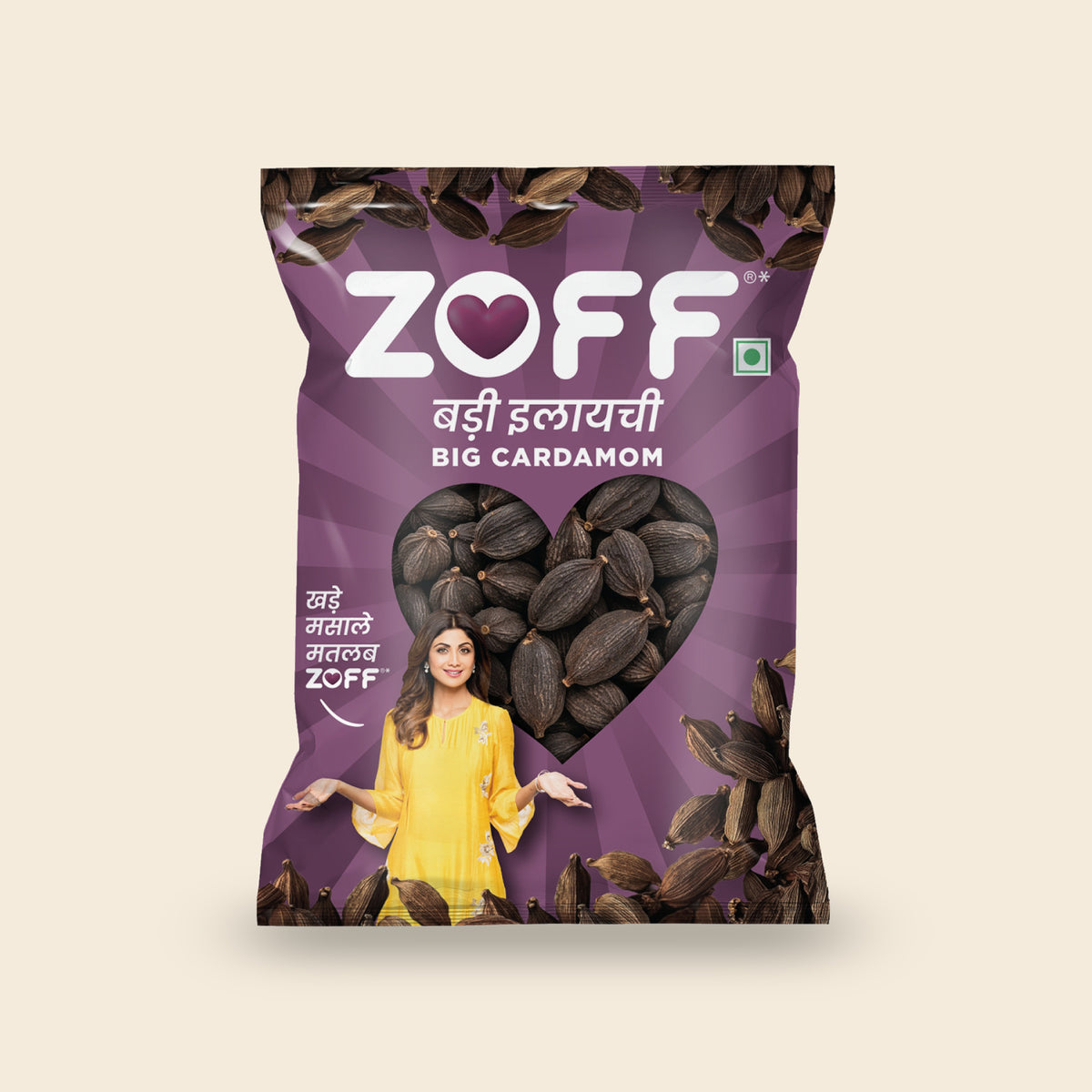 ZOFF Smoky Whole Black Cardamom pack