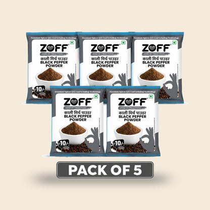ZOFF Black Pepper Powder 10Rs Pack of 5 pack