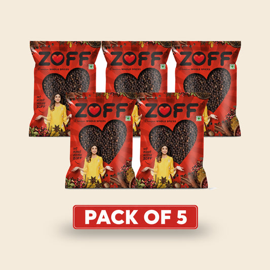 ZOFF Black Pepper Whole 10Rs Pack of 5 pack