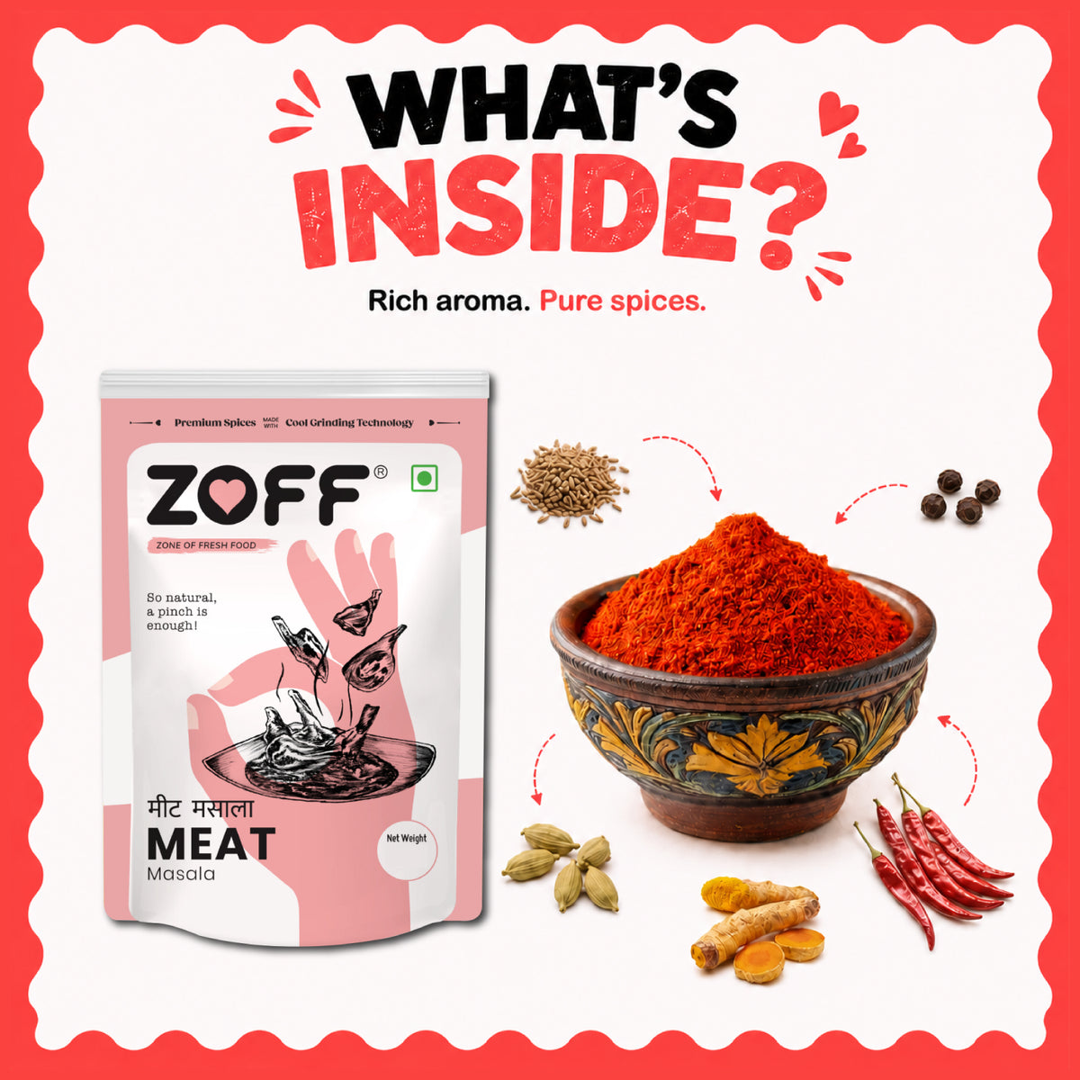 ZOFF Chicken, Garam and Meat Masala combo 10