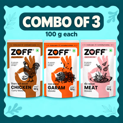 ZOFF Chicken, Garam and Meat Masala combo 2