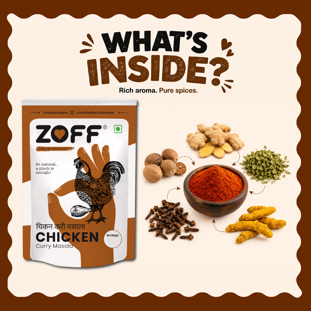 ZOFF Chicken, Garam and Meat Masala combo 9