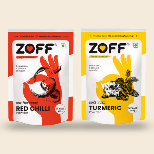ZOFF Combo Red Chilli + Turmeric 100g pack