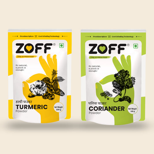 ZOFF Combo Turmeric + Coriander 100g pack