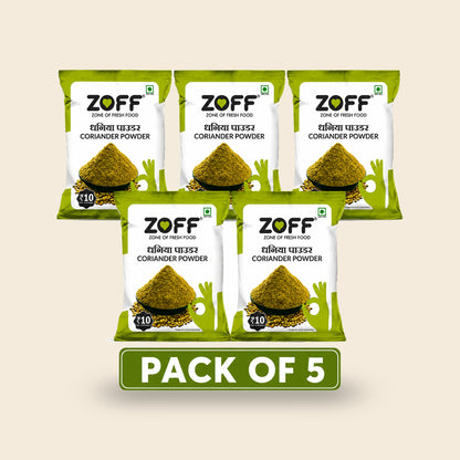 ZOFF Coriander Powder 10Rs Pack of 5 pack