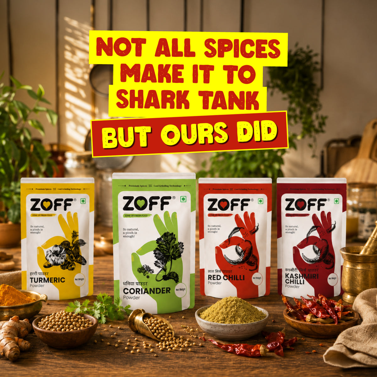 ZOFF Chilli, Turmeric and Coriander combo 12