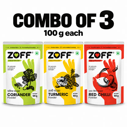 ZOFF Chilli, Turmeric and Coriander combo 5
