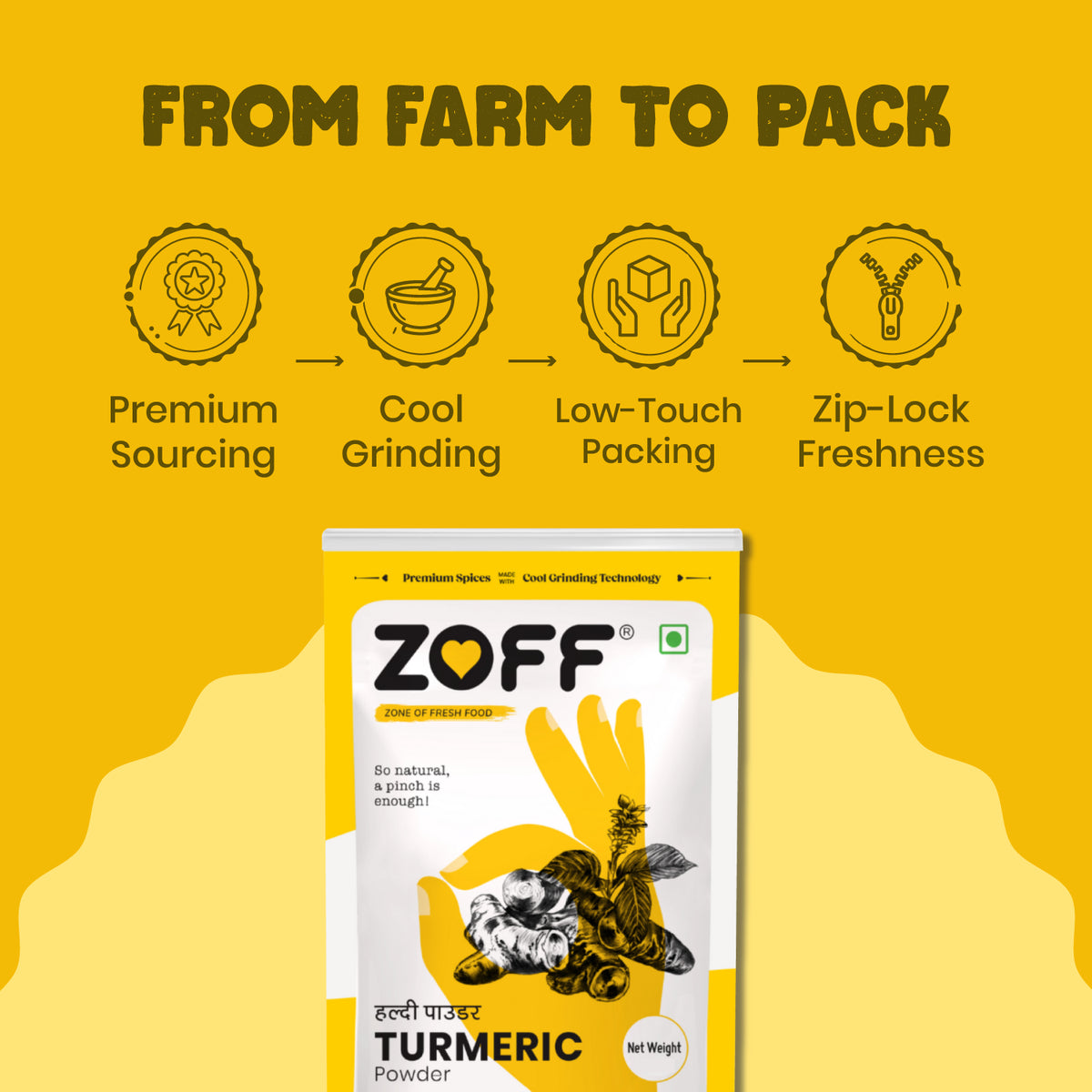 ZOFF Chilli, Turmeric and Coriander combo 9