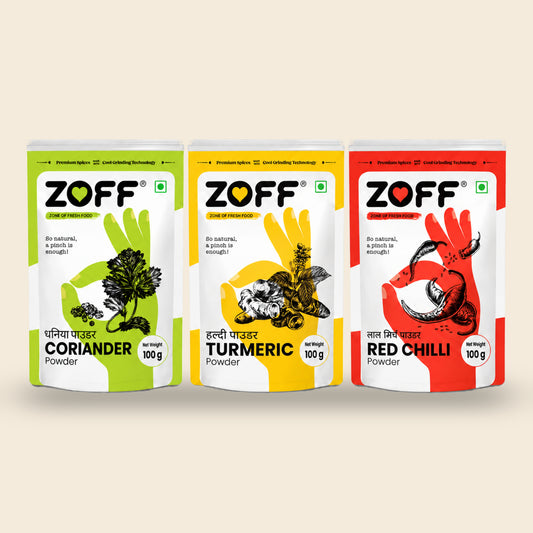 ZOFF Chilli, Turmeric and Coriander combo pack
