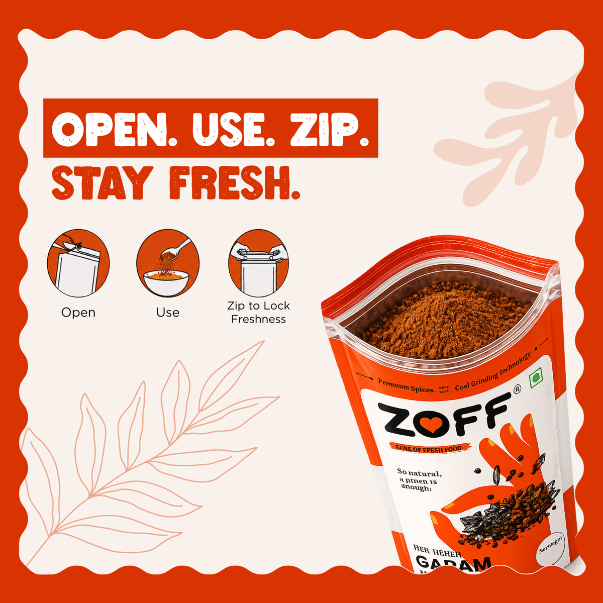 ZOFF Garam Masala, Chhole Masala and Kitchen King combo 7